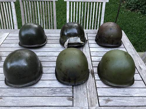 Lot of Post-War M1 Helmets