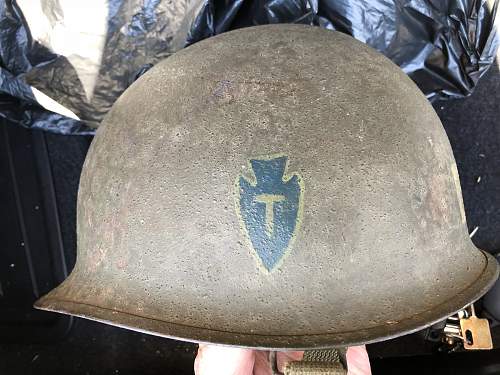 WW2 36TH Texas Division M1 helmet? Please assist