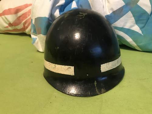 Original M1 helmet from WW2 refurbished for the Vietnam War