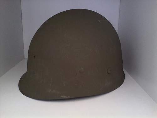 U.S WW2 M1 helmet.