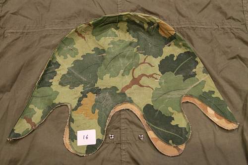 US Mitchell / Leaf Pattern Camouflage helmet cover &amp; band