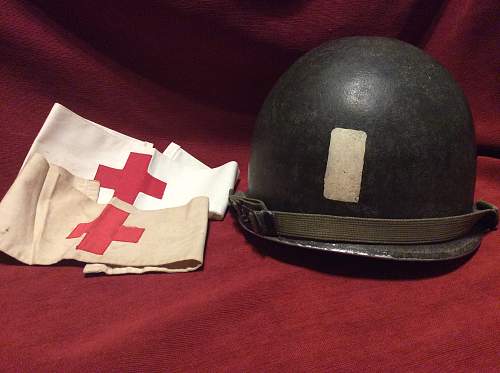 49th field hospital chaplain m1 helmet
