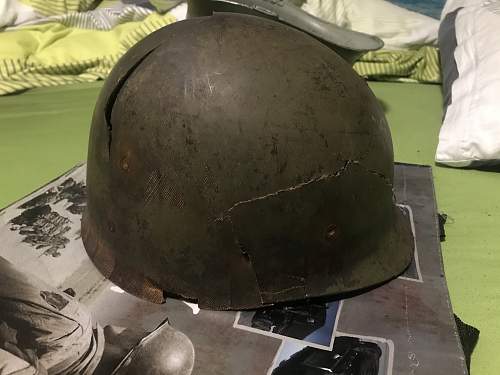 M1 WW2 helmet with Inlandliner original Camo?
