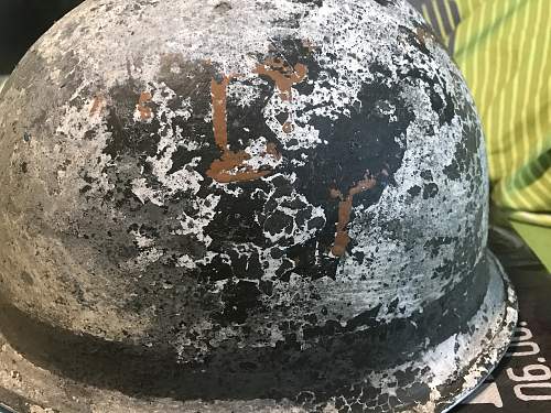 M1 WW2 helmet with Inlandliner original Camo?