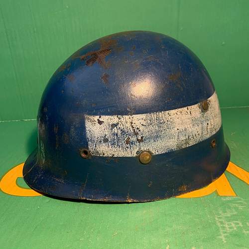 Identifying external markings on M1 helmet liner