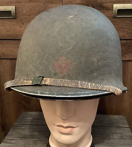 M1 Schlueter Helmet 55A with unknown marking
