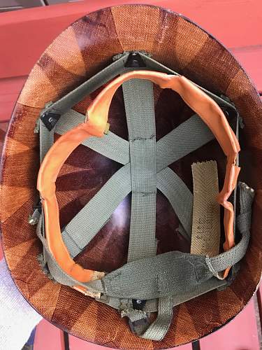 VIETNAM M1 HELMET WITH MP LINER with Markings