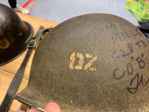 Us ww2 helmet id