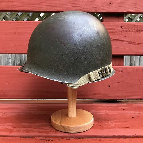 An original - a ww2 m1 helmet