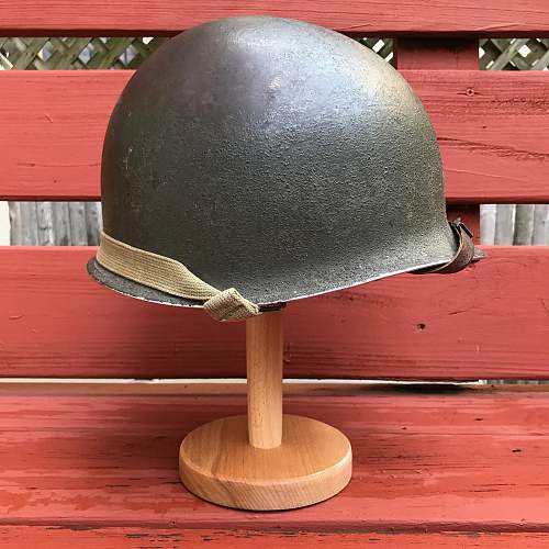 An original - a ww2 m1 helmet