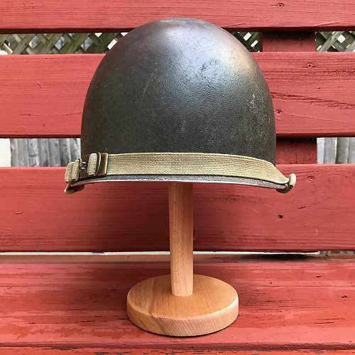 An original - a ww2 m1 helmet