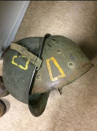 77th Division M1 Helmets.