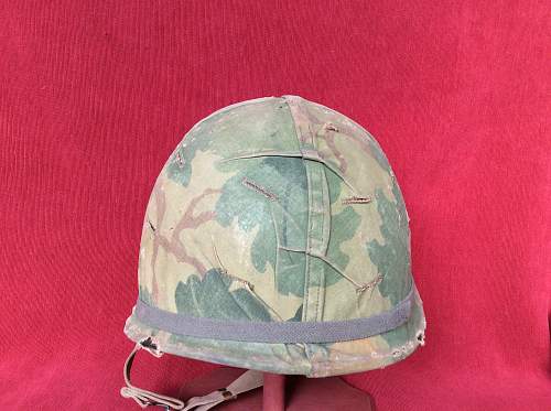 Early Vietnam Chaplain M1 helmet