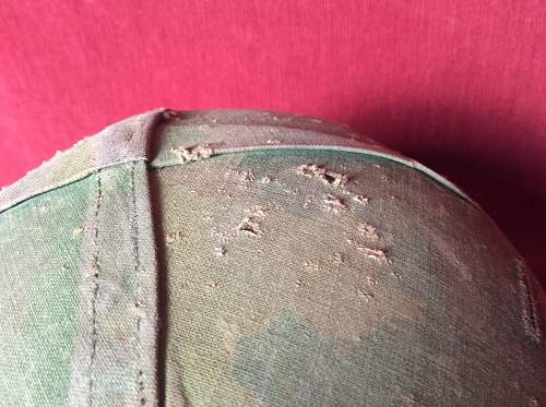 Early Vietnam Chaplain M1 helmet