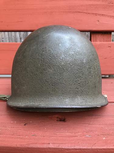 M1 helmet w westinghouse liner - markings unknown