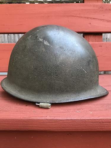 M1 helmet w westinghouse liner - markings unknown