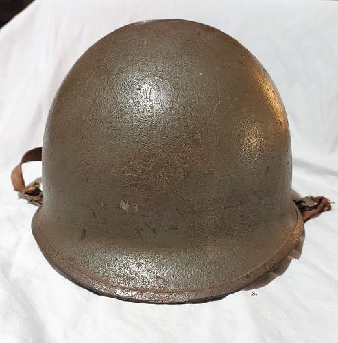 US M-1 Helmet Rear Seam, Liner with Decal