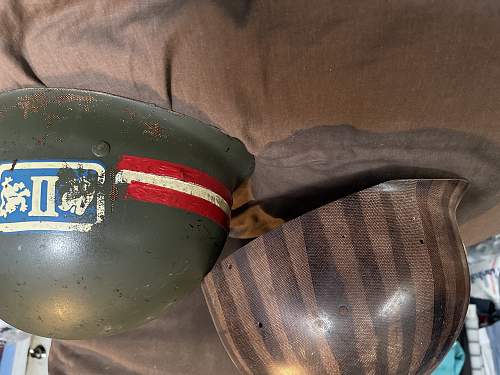 Strange WWII Firestone M1 Helmet Liner