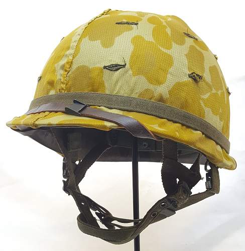 US M1 C with camouflage pattern parachute silk cover