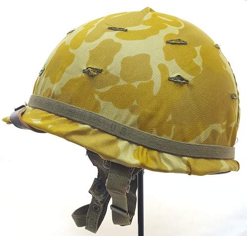 US M1 C with camouflage pattern parachute silk cover