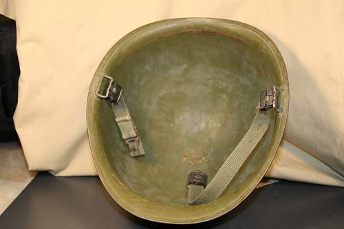 M-1 ww2 marine corps helmet.? Need help to verify please