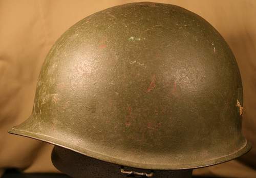 M-1 ww2 marine corps helmet.? Need help to verify please