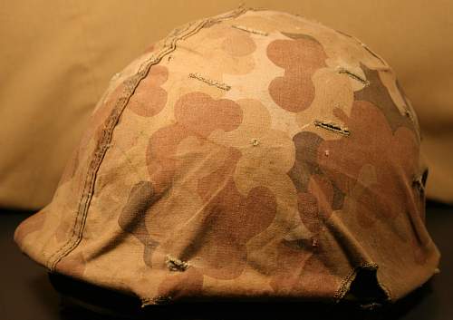 M-1 ww2 marine corps helmet.? Need help to verify please