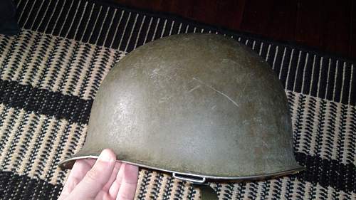 Flea market find--US  M1 Helmet