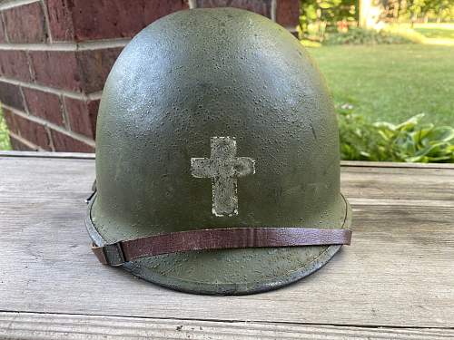 Vietnam chaplain m1 helmet