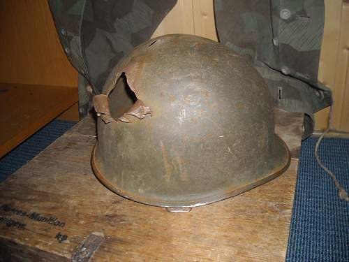 My M1 helmet with a bit of history...