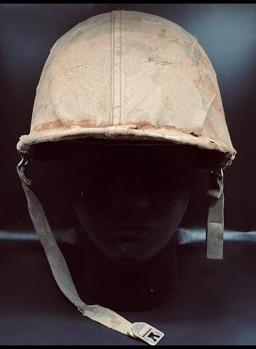 Early USMC Vietnam M1 helmet