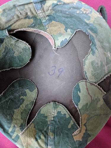 Is this Vietnam m1 airborne helmet genuine?