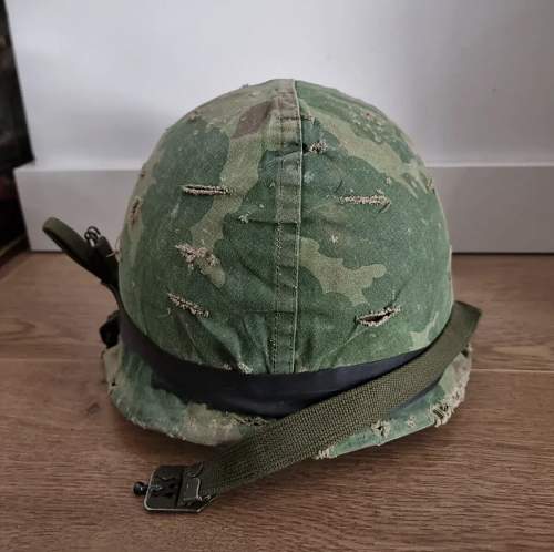 Finally got my Vietnam m1 helmet. Any thoughts are welcome!