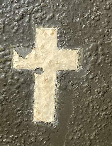 Korean War Chaplain helmet