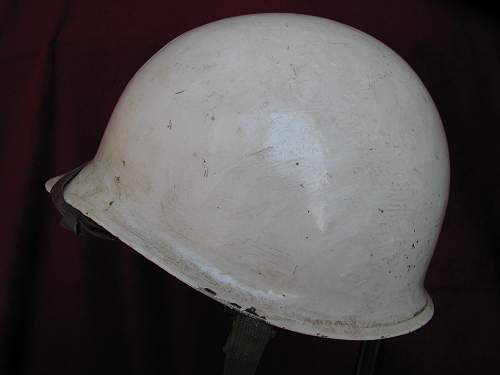 Named White M1 -  Fixed Bale - 10th Mountain Division Decaled Liner