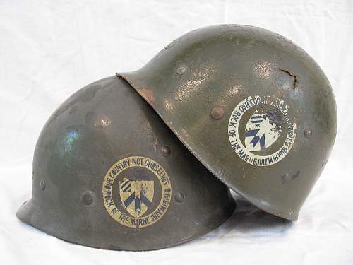 Twin M1 Liners - Inf. Training School/30th Reg. Marked - Named