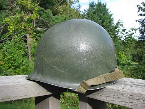 Painted US M1 Navy Helmet - Commander Rank