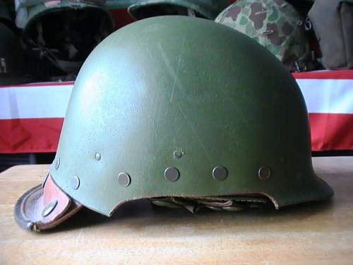 M-1 helmet with modded liner, Israeli tanker helmet