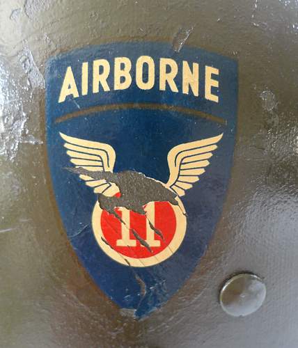 US 11th Airborne M1 helmet Liner - Craigslist Finds