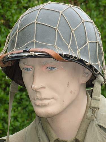 Debate on ww2 Dennison helmet nets?