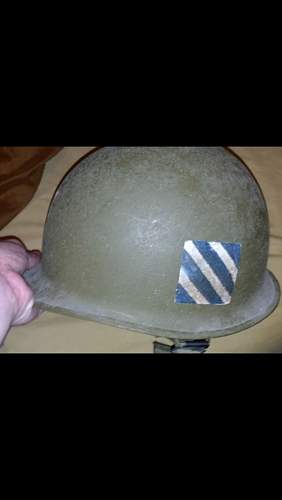 Real US M1 Helmet with real Captain Emblem and Unit Rank?
