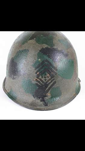 Interesting M1 helmet