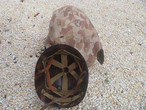 USMC m1 helmet and cover