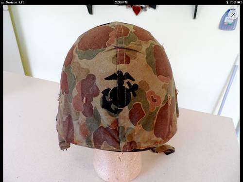 real m1 marine helmet cover?