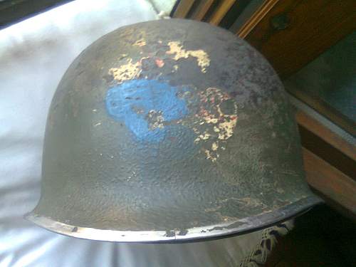 M1 helmet, 88th division, Po valley, Italy.