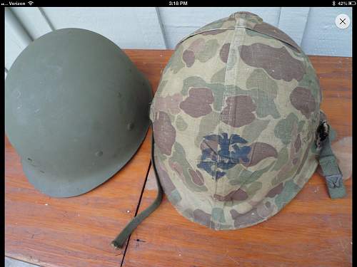 ww2 usmc helmet maybe to 2nd recon