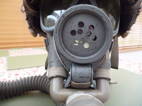 M1 fixed bale with m3 diaphragm gas mask.