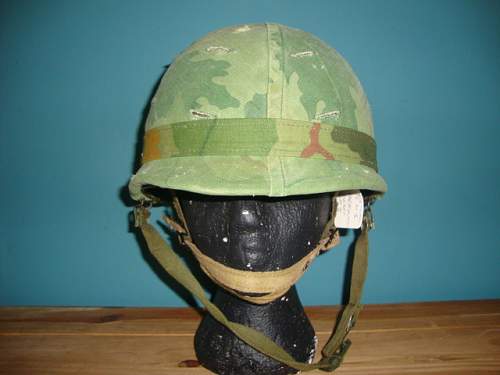Vietnam Era M1 helmets.