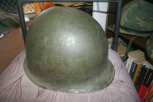 US Front seam M1 Fixed bale helmet shell dated 1943 good?