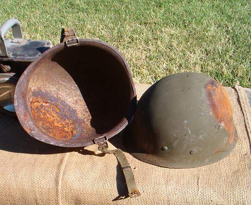 Vietnam War USN M1 helmet  shipboard grey